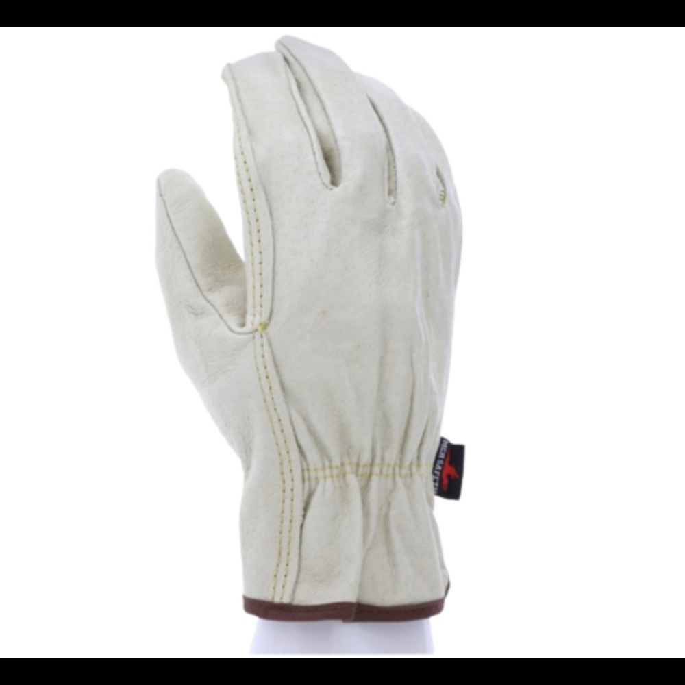 1 pair of MCR Safety Leather Drivers Work Gloves new Unlined pigskin